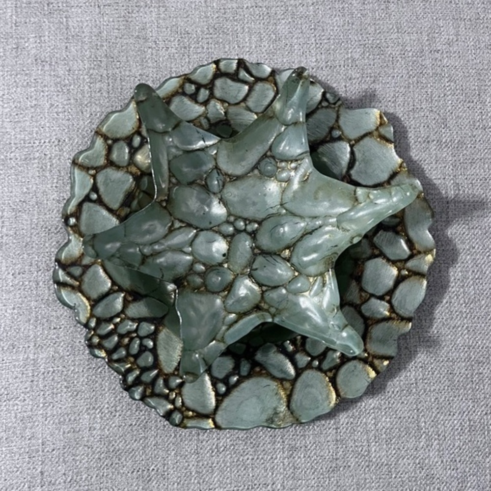 Art Glass Vintage MCM Arda Turkish Starfish Bowl Set